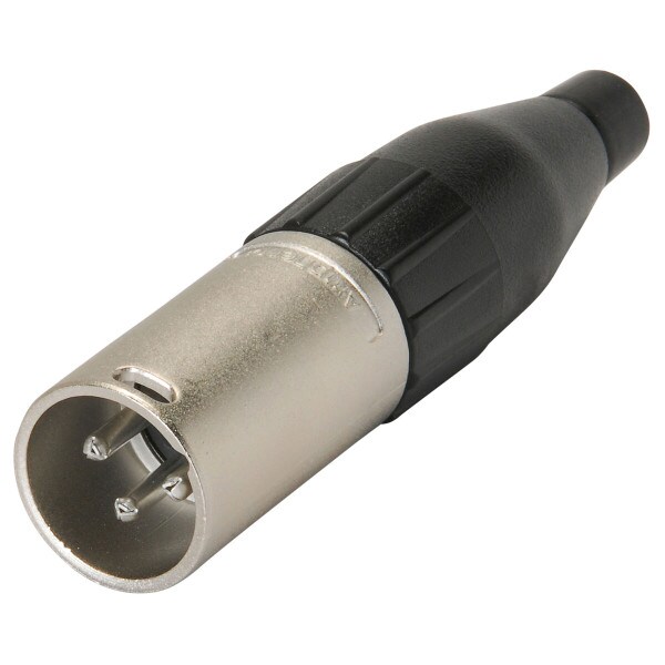 Main product image for Amphenol AC3M Male XLR Connector Nickel w/Jaws Ca 092-0102
